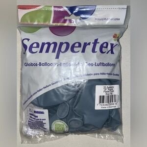Sempertex (25 Count) Pastel Dusk Blue 18 Inch Round Balloons
